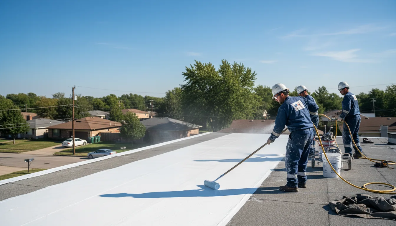 Commercial roof coating in French Village, MO near me